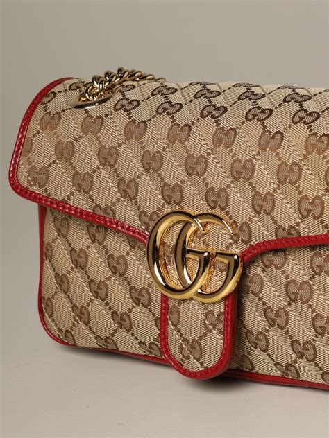 borsa gucci marmont rossa velluto|Gucci borse a spalla.